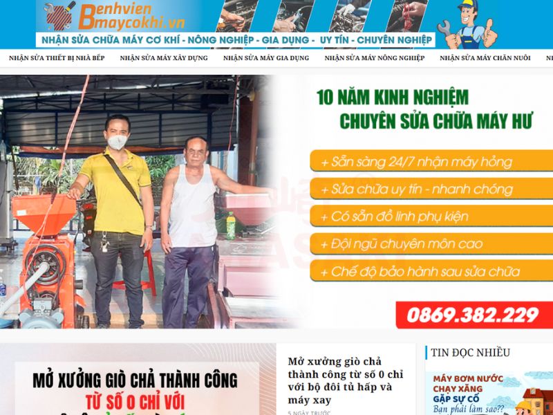 Bệnh viện máy cơ khí