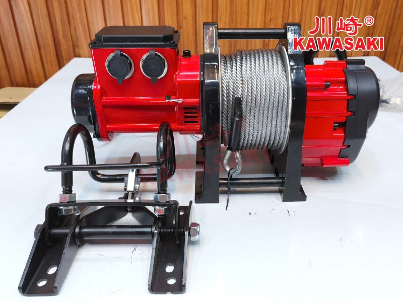 Tời điện có tính cơ động cao nhờ móc treo dễ dàng tháo lắp