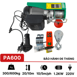 Tời điện treo mini PA600 Kawasaki (remote)