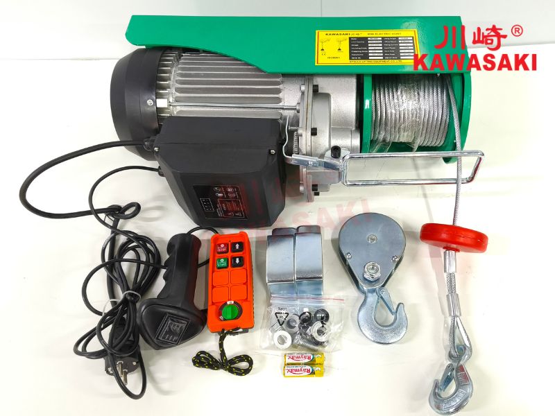 Hình ảnh tời điện được chụp thực tế tại kho