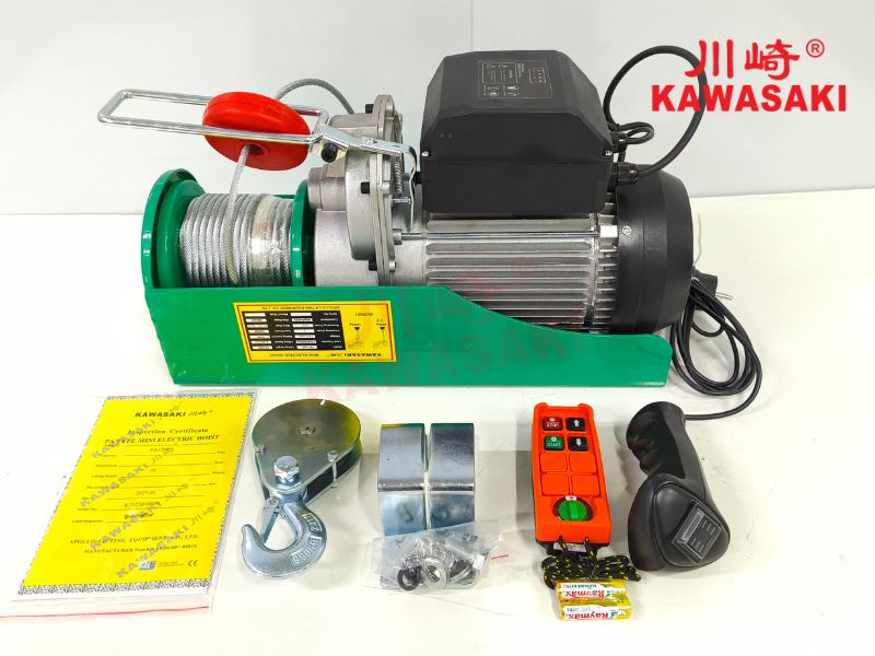 Tời điện treo PA1200 tích hợp sẵn điều khiển từ xa