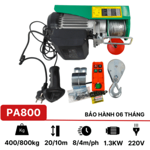 Tời điện treo mini PA800 Kawasaki (remote)Tời điện treo PA800 Kawasaki điều khiển từ xa