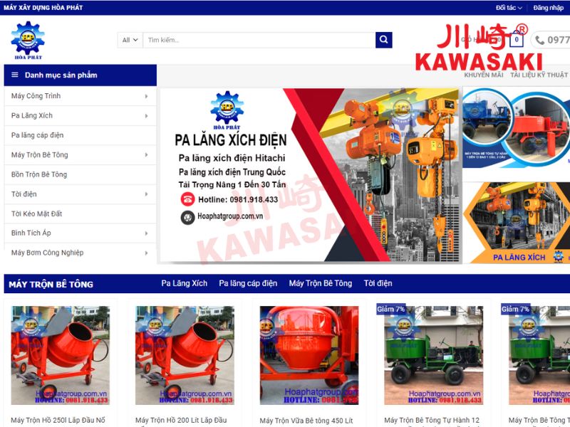 Máy xây dựng Hòa Phát