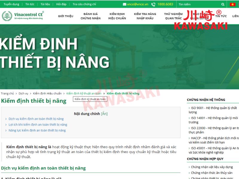 Công ty Cổ phần Chứng nhận và Kiểm định Vinacontrol (Vinacontrol CE)