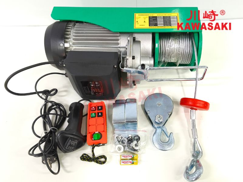 Tời điện loại nào tốt? Tời điện treo cố định PA600 tích hợp sẵn điều khiển từ xa