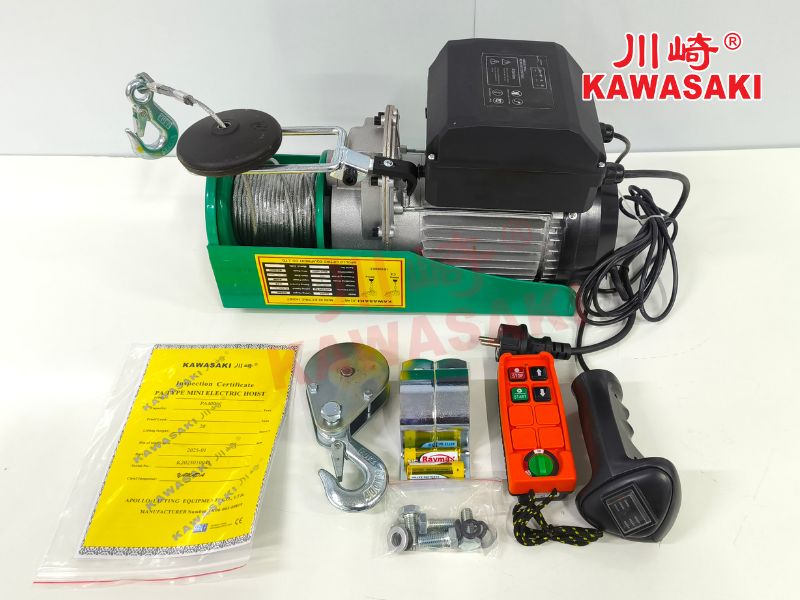Tời điện mini PA400 Kawasaki điều khiển từ xa