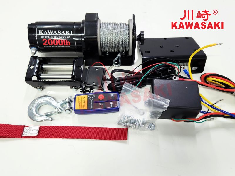 Tời điện 12V 2000lbs nâng tải 50kg