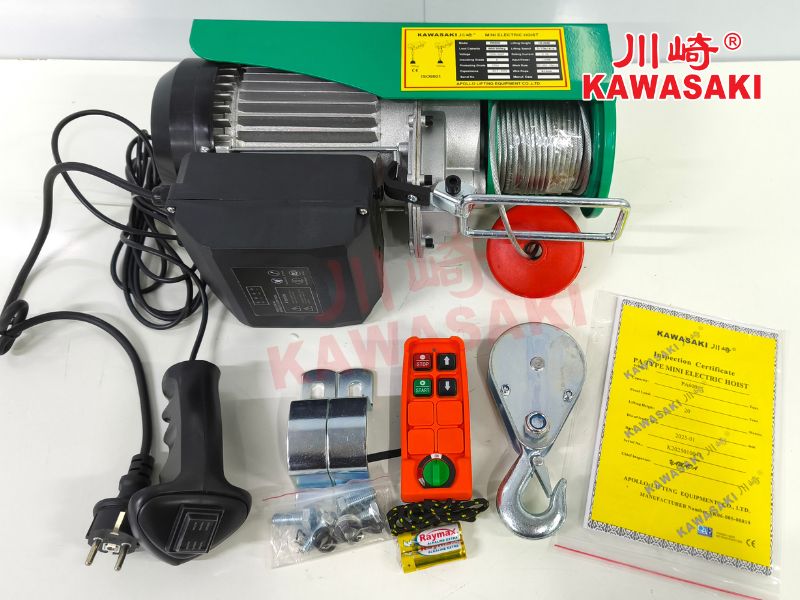 Tời điện PA600 được tích hợp sẵn điều khiển từ xa
