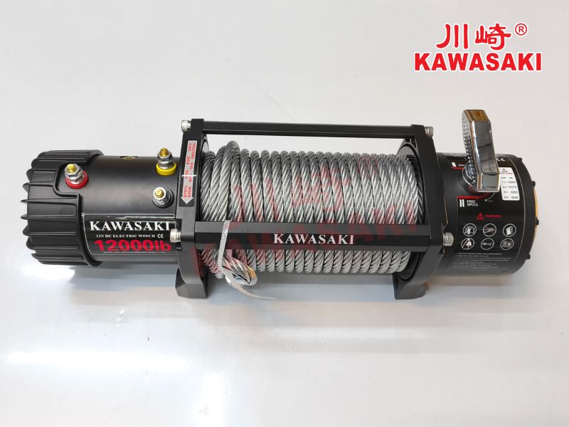 Tời sử dụng bình 12V 12000Lbs Kawasaki
