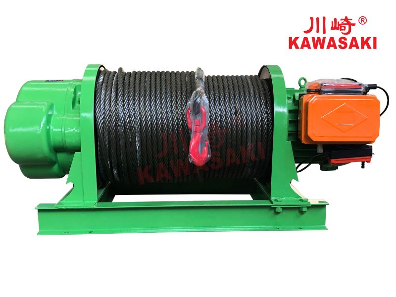 Tời điện xây dựng KDJ sử dụng nguồn điện 3 pha