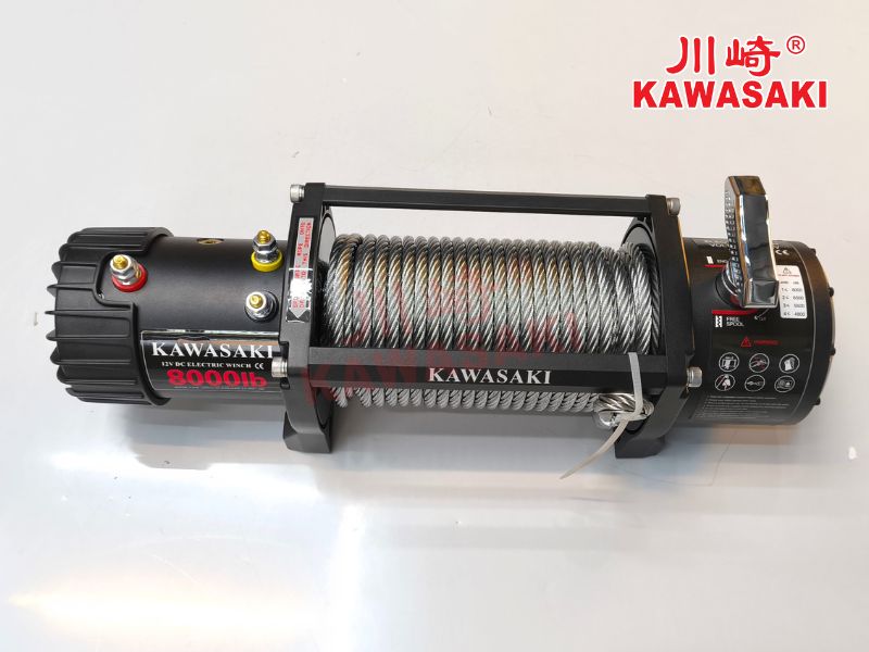 Tời điện 12V 8000LBS chính hãng Kawasaki