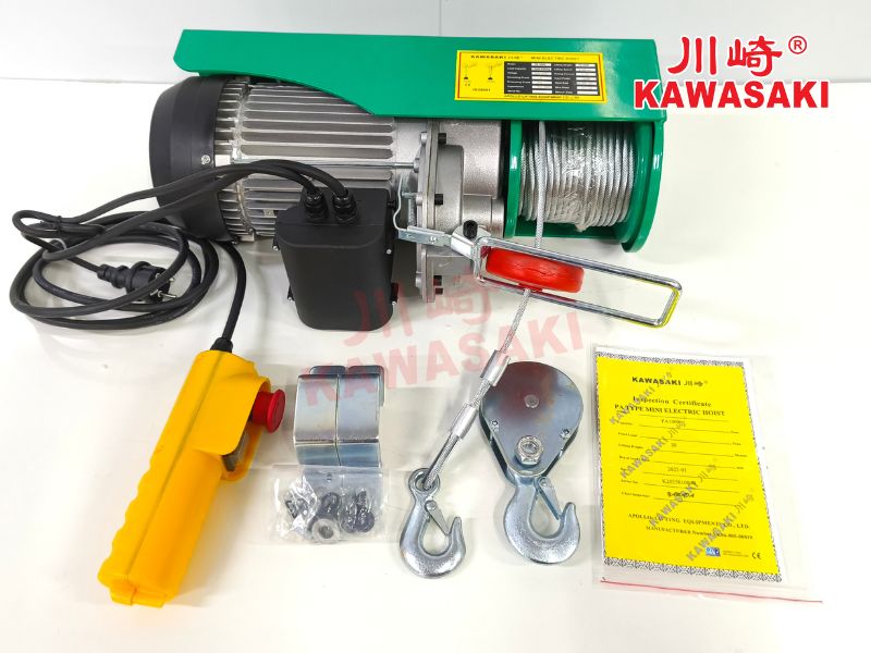 Tời điện chính hãng đi kèm có đầy đủ CO, CQ