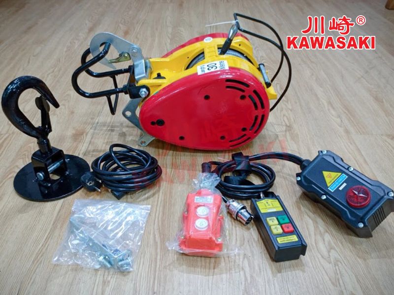 Tời điện treo chổi than SK-300 Kawasaki