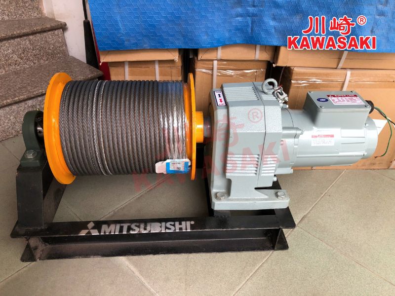 Máy tời được tiện rãnh cáp riêng biệt