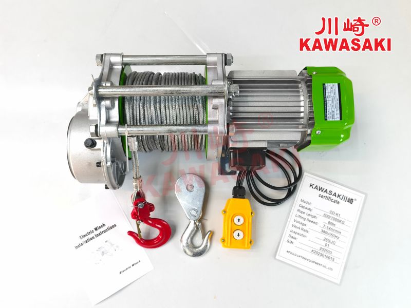 Tời điện công nghiệp CDK1 500/1000 sử dụng điện 380V