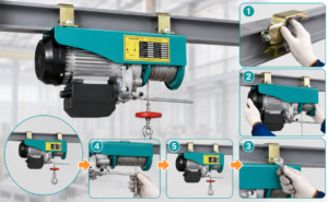 Hướng dẫn lắp đặt tời điện treo PA Kawasaki
